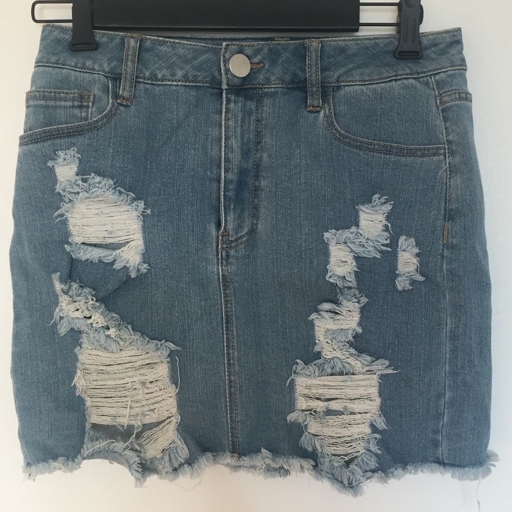 Light Blue Jean Skirt Size 27